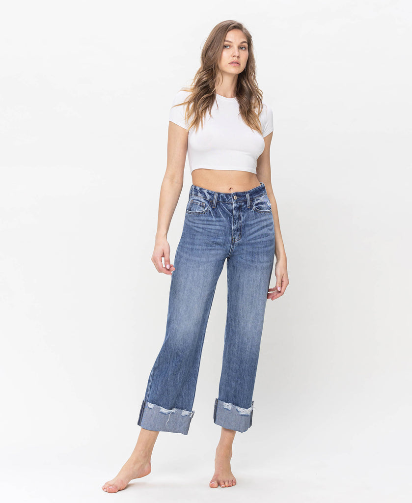 Front product images of Endorsement - High Rise Rigid Dad Jeans