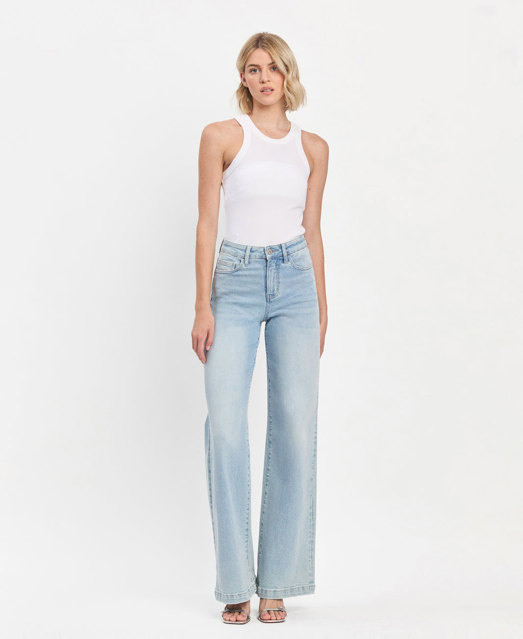 Vervet Denim | High Rise Crop Tie Denim main image 1