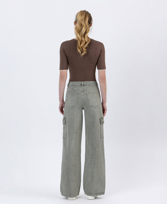 Back product images of Vetiver - 90's Super High Rise Loose Cargo Jeans