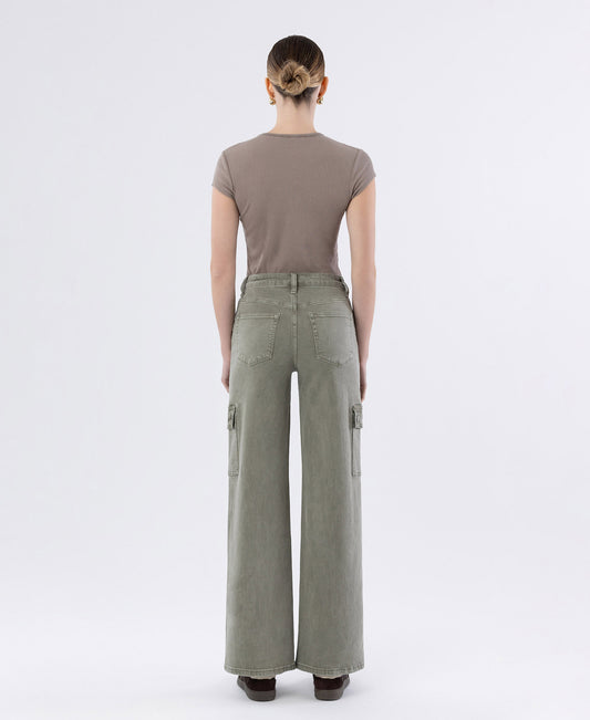 Back product images of Vetiver - 90's Super High Rise Loose Cargo Jeans