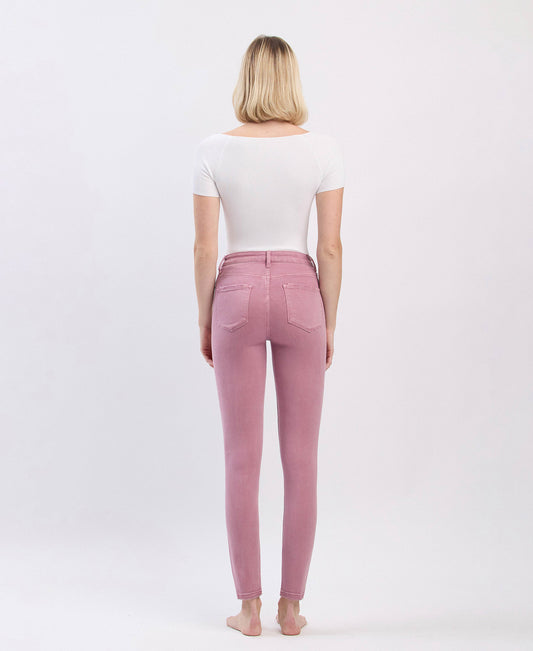 Back product images of Wistful Mauve - High Rise Ankle Skinny Jeans