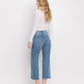 Back product images of Moonflower - Super High Rise Raw Hem Wide Leg Jeans