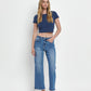 Diligently - High Rise Ankle Slim Wide Leg Jeans