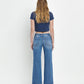 Diligently - High Rise Ankle Slim Wide Leg Jeans