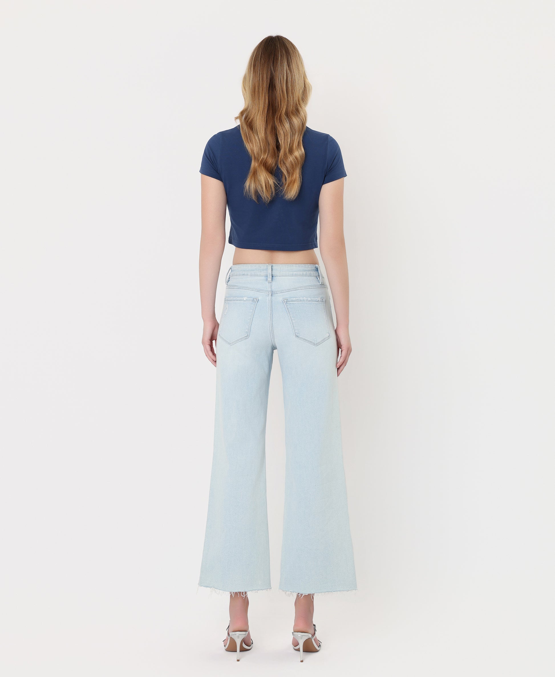 Back product images of Advantages - High Rise Wide Leg Jeans