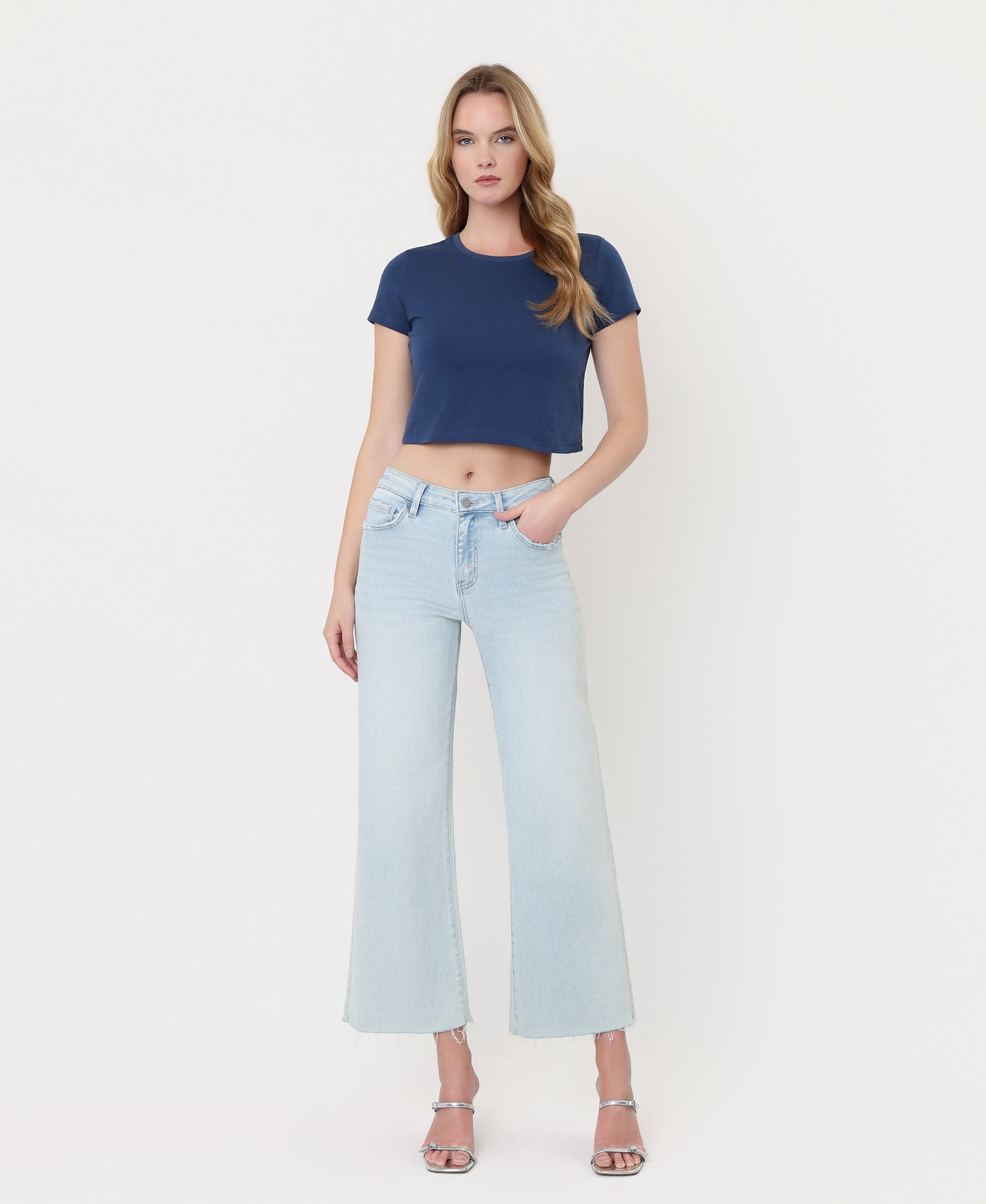 Front product images of Advantages - High Rise Wide Leg Jeans
