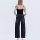 Back product images of Black - Super High Rise Raw Hem Crop Barrel Jeans