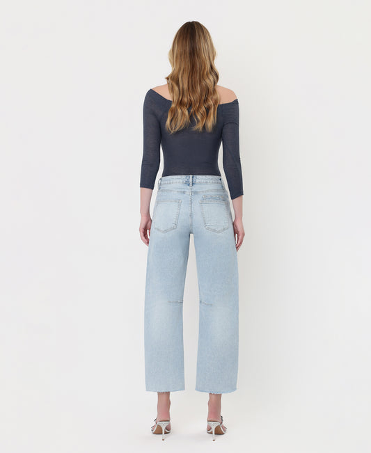 Back product images of Heroine - Super High Rise Crop Barrel Jeans