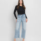 Front product images of Heroine - Super High Rise Crop Barrel Jeans