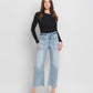 Front product images of Heroine - Super High Rise Crop Barrel Jeans