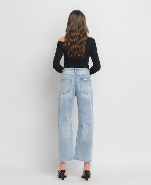 Back product images of Heroine - Super High Rise Crop Barrel Jeans