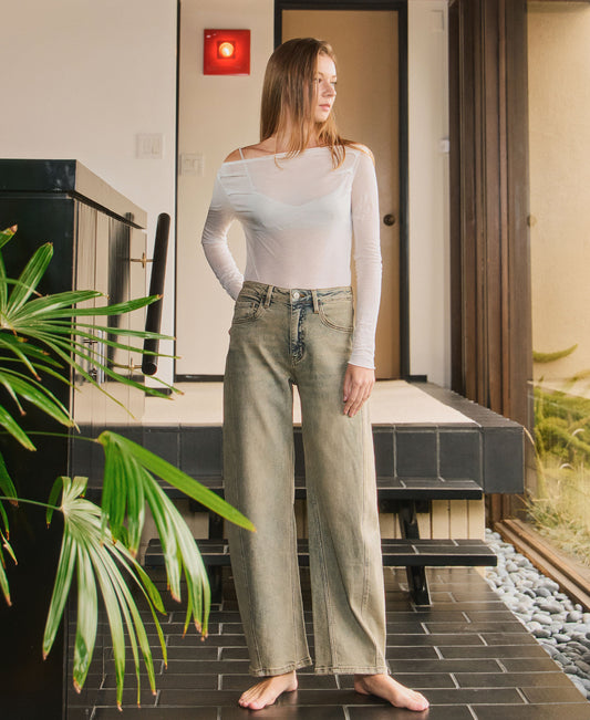 editorial image of Free Spirit - Super High Rise Barrel Jeans