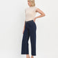 Right 45 degrees product image of Left 45 degrees product image of Genial - High Rise Clean Cut Raw Hem Wide Leg Jeans