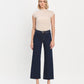 Front product images of Genial - High Rise Clean Cut Raw Hem Wide Leg Jeans