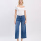 Front product images of Right - High Rise Raw Hem Crop Slim Wide Leg Jeans