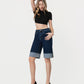 Left 45 degrees product image of All Star - Super High Rise Baggy Bermuda Shorts