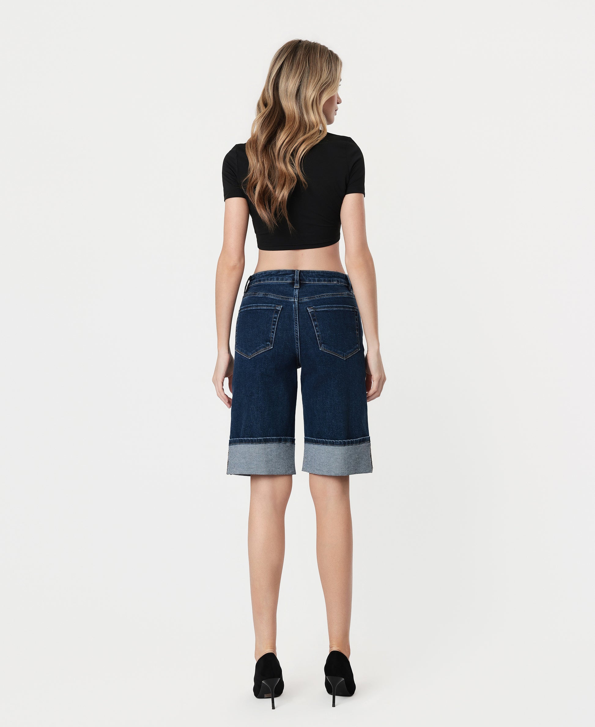 Back product images of All Star - Super High Rise Baggy Bermuda Shorts