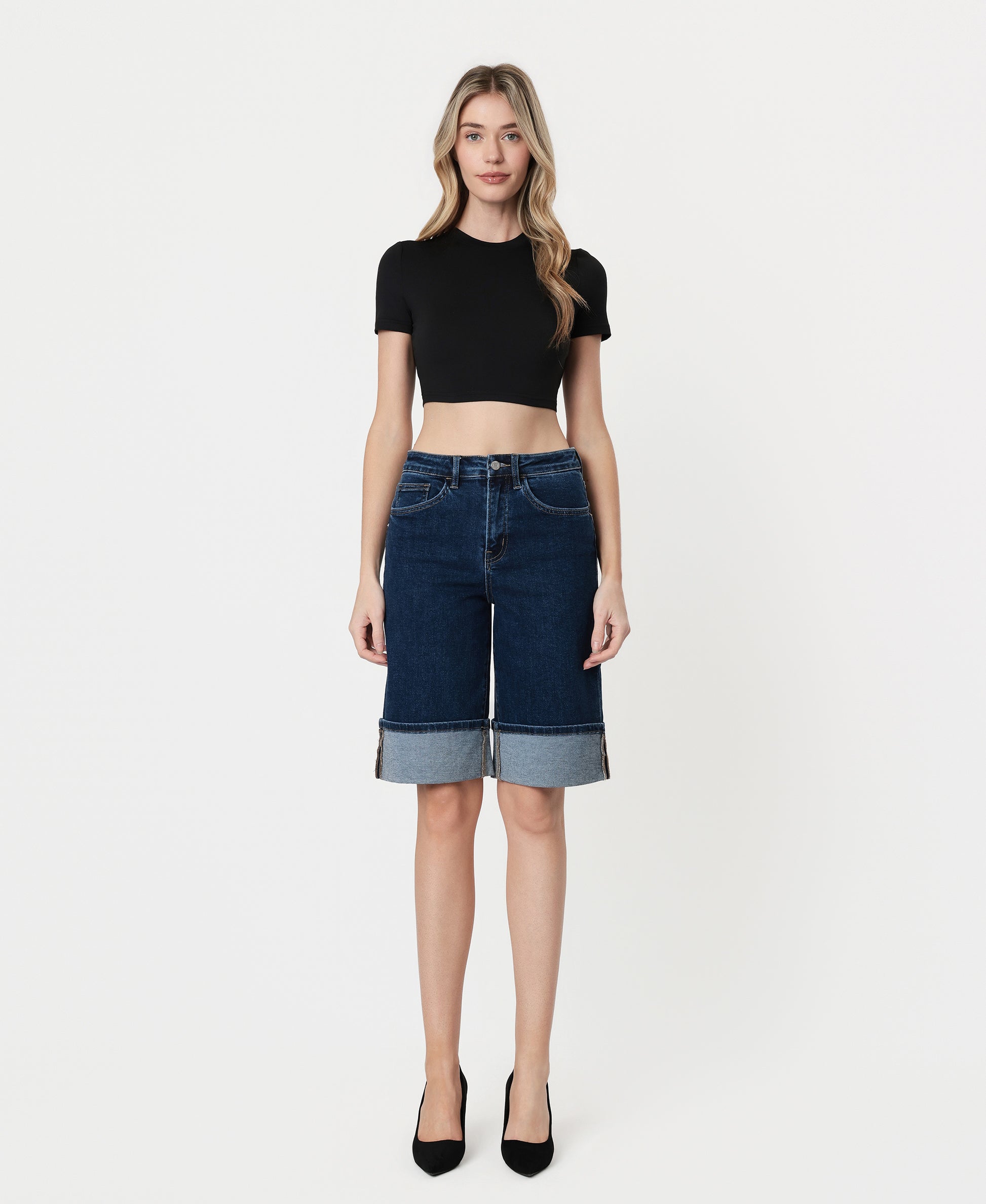 Front product images of All Star - Super High Rise Baggy Bermuda Shorts