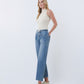 Left 45 degrees product image of Upstanding - High Rise Elastic Waistband Wide Barrel Jeans