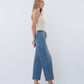 Right side product images of Upstanding - High Rise Elastic Waistband Wide Barrel Jeans