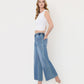 Left 45 degrees product image of Reassure - High Rise Drawstring Wide Leg Jeans