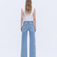 Back product images of Hearten - High Rise Full Length Wide Leg Jeans