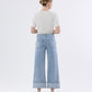 Back product images of 
Terrific - Super High Rise Cuffed Baggy Wide Leg Jeans