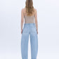 Back product images of Plur - Super High Rise Cuffed Ankle Barrel Jeans