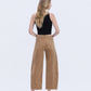 Back product images of Khaki - High Rise Corduroy Barrel Jeans