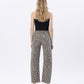 Back product images of Leopard - High Rise Leopard Print Barrel Jeans