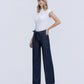 Left 45 degrees product image of Well Made - High Rise Self Tie W Seam Detail Wide Leg Jeans