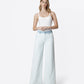 Front product images of Castle Rock - High Rise Contrast WB Striped Wide Leg Jeans