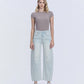 Front product images of Stripe - High Rise Paint Splash Tinted Barrel Jeans