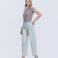 Left 45 degrees product image of Stripe - High Rise Paint Splash Tinted Barrel Jeans