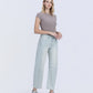 Right 45 degrees product image of Stripe - High Rise Paint Splash Tinted Barrel Jeans