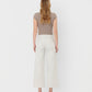 Back product images of Stripes - High Rise Raw Hem Crop Wide Leg Jeans