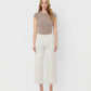 Front product images of Stripes - High Rise Raw Hem Crop Wide Leg Jeans