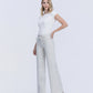 Left 45 degrees product image of Stripe - High Rise Waist Tie Extreme Wide Leg Jeans
