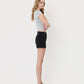 Right side product images of Black - High Rise Super Soft Cuffed Denim Shorts