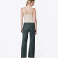 Back product images of Darkest Spruce - High Rise Coated Crop Straight Jeans