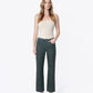 Front product images of Darkest Spruce - High Rise Coated Crop Straight Jeans