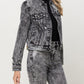 Right 45 degrees product image of Time Travel - Distressed Patched Classic Fit Jacket