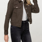 Right 45 degrees product image of Amazonia - Distressed Olive Classic Fit Jacket