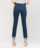Back product images of Modern Love - Distressed Roll Up Stretch Mom Jean