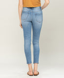 Back product images of Falling In Love - High Rise Button Up Distressed Crop Skinny Jeans