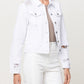 Right 45 degrees product image of Optic White - Classic Fit Denim Jacket